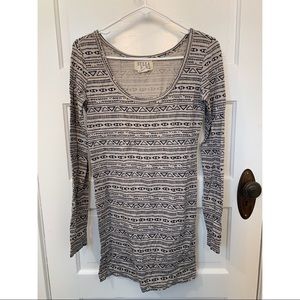 Billabong Colton print long sleeve dress